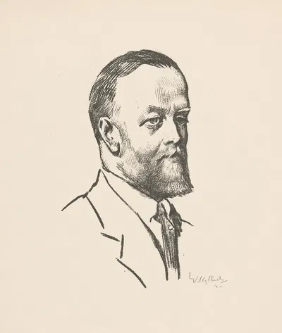 Portret van Jan Kalf by Вилли Слуйтер, 1922 — digital art print download