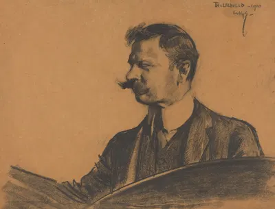 Portret van Théodore B. van Lelyveld by Вилли Слуйтер, 1910 — digital art print download