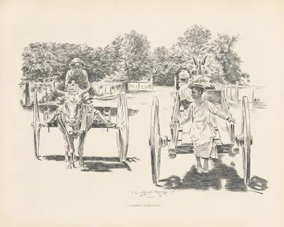 A passing flirtation by J. Campbell Phillips, 1899 — digital art print download
