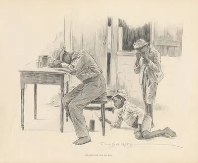 Celebrating the fourth by J. Campbell Phillips, 1899 — digital art print download