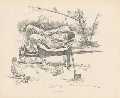 Stolen sweets by J. Campbell Phillips, 1899 — digital art print download