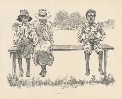 Two's company by J. Campbell Phillips, 1899 — digital art print download