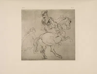 Anthony Van Dyck – Study for portrait of Count of Aremberg by P. & D. Colnaghi, 1900 — digital art print download