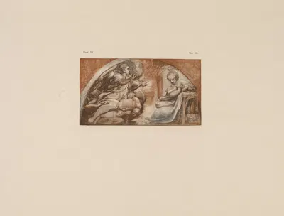 Correggio – Sketch for fresco of annunciation by P. & D. Colnaghi, 1900 — digital art print download