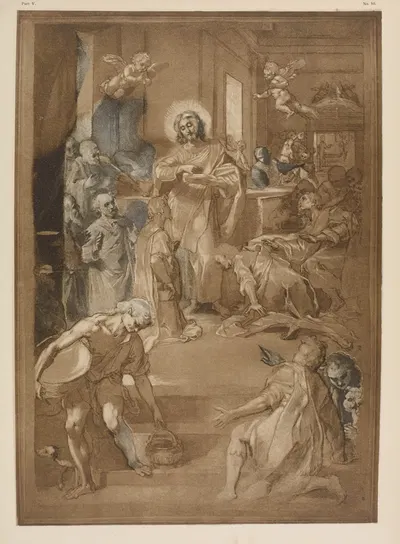 Federigo Barocci – The last supper by P. & D. Colnaghi, 1900 — digital art print download