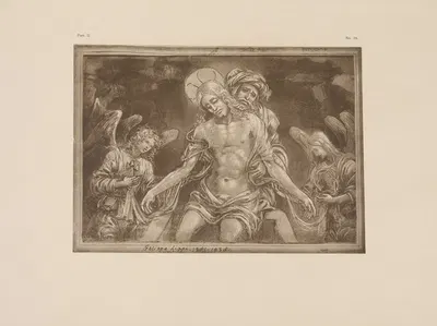 Filippo Lippi – Drawing of a pietà by P. & D. Colnaghi, 1900 — digital art print download