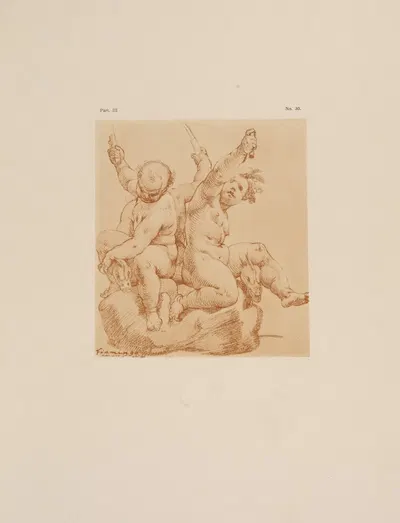 François Duquesnoy – Study of three children by P. & D. Colnaghi, 1900 — digital art print download