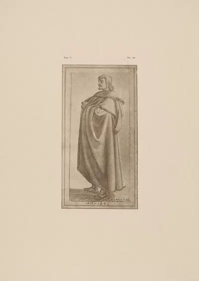 Masaccio – Man in long cloak by P. & D. Colnaghi, 1900 — digital art print download