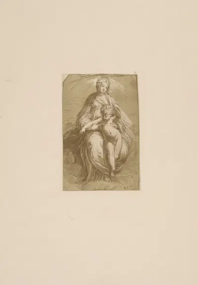 Parmigianino – Madonna and child by P. & D. Colnaghi, 1900 — digital art print download