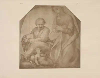 Study of blessed virgin and child with St. Joseph by P. & D. Colnaghi, 1900 — digital art print download