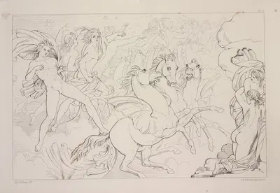 Compositions from Shelley's Prometheus unbound Pl.6 by Sir Joseph Noel Paton, 1844 — digital art print download