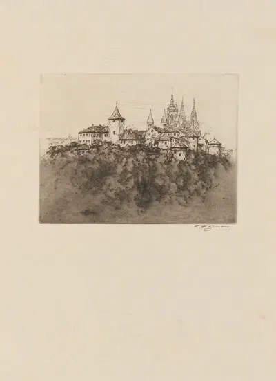 Башни Градчан by Тавик Франтишек Симон, 1911 — digital art print download