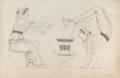 Greek tumbling by Томас Бакстер, 1814 — digital art print download