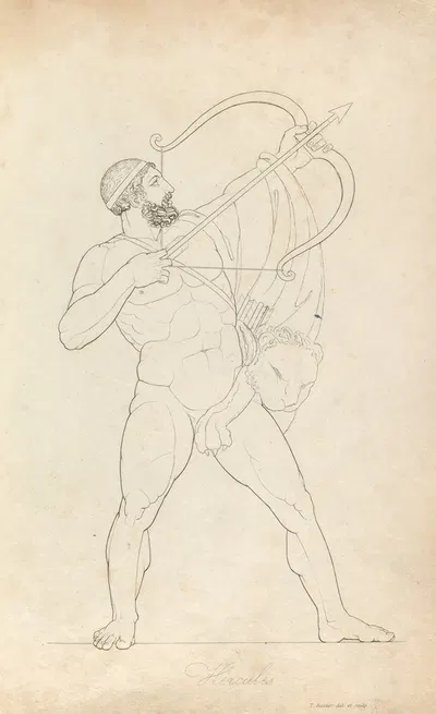 Hercules by Томас Бакстер, 1814 — digital art print download