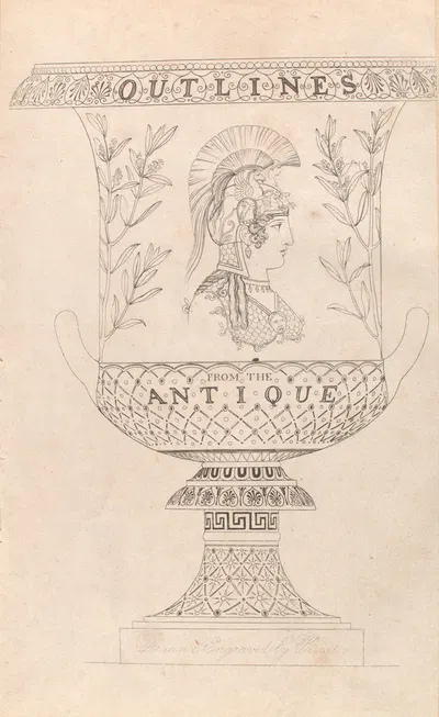 Outlines from the antique. by Томас Бакстер, 1814 — digital art print download