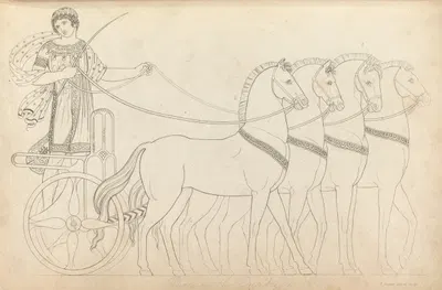Paris in the quadriga by Томас Бакстер, 1814 — digital art print download