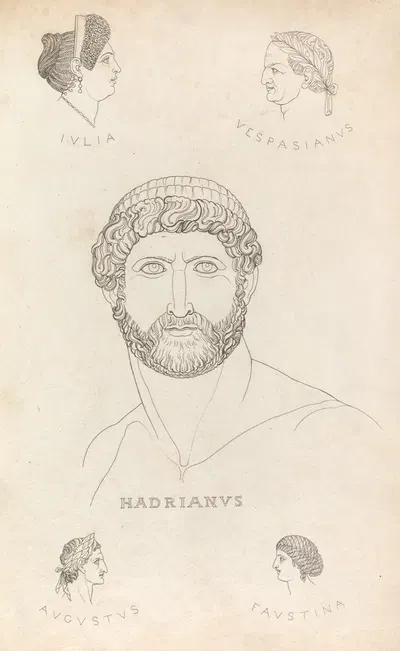 Roman heads by Томас Бакстер, 1814 — digital art print download
