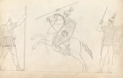 Roman soldiers by Томас Бакстер, 1814 — digital art print download