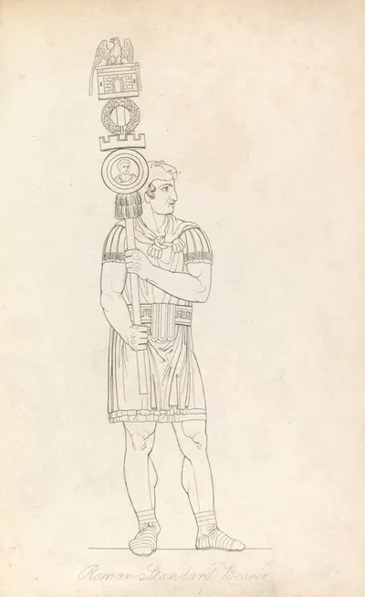 Roman standard bearer by Томас Бакстер, 1814 — digital art print download