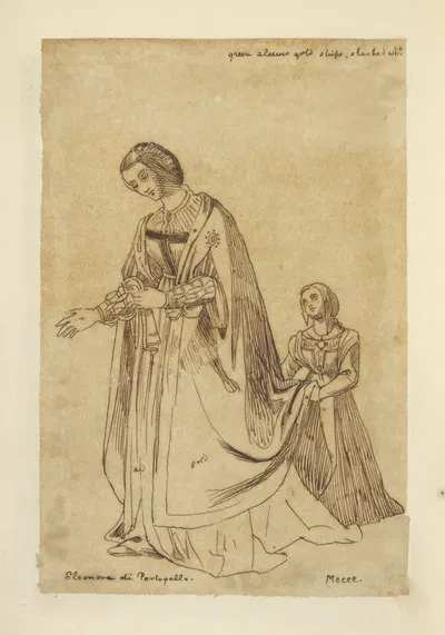 Eleonora di Porlogallo, MCCCC by Stewart Watson, 1840 — digital art print download