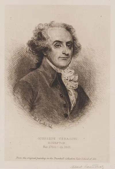 Giussepe Ceracchi, sculptor (After John Trumbull) by Альберт Розенталь, 1885-1910 — digital art print download