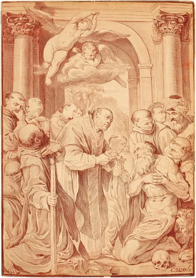 The Last Communion of Saint Jerome, after Agostino Carracci by Charles-André van Loo — digital art print download