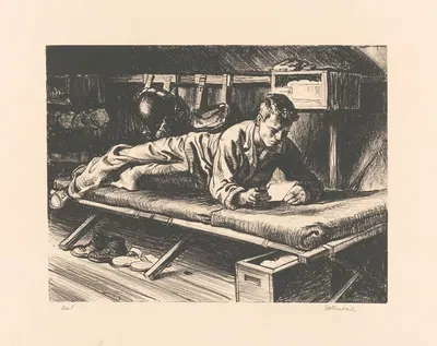 Mail by Edward A. Sallenbach, 1945 — digital art print download