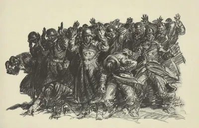 Malm dy by Howard Brodie, 1945 — digital art print download