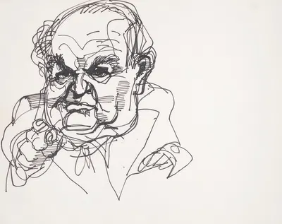Senate Watergate hearing-senator points a finger by Joseph Papin, 1973 — digital art print download