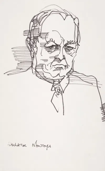 Senator Joseph M. Montoya, a member of the Senate Watergate Committee by Joseph Papin, 1973 — digital art print download