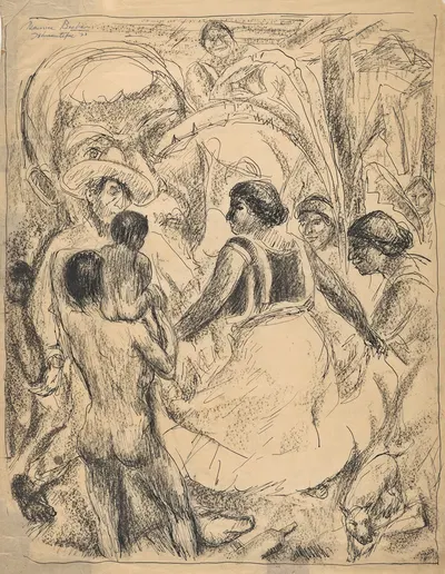 Tehuantepec by Maurice Becker, 1923 — digital art print download