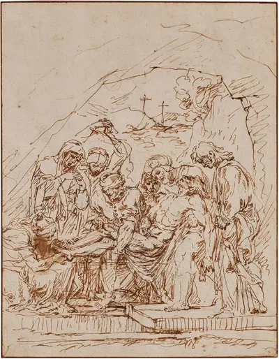 The Entombment of Christ by Raymond Lafage — digital art print download