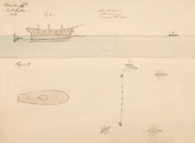 Submarine. Manner of arranging ropes by Роберт Фултон, 1806 — digital art print download