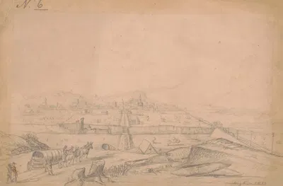 Bowling Green, Kentucky, March 2, 1862 by Адольф Мецнер, 1862 — digital art print download