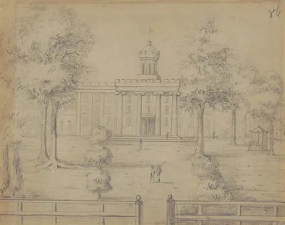 Confederate hospital, Corinth, Mississippi, 1862 by Адольф Мецнер, 1862 — digital art print download