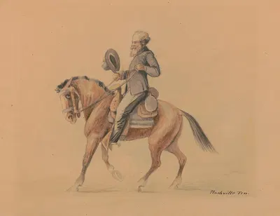 Major Edward Mueller, Nashville, Tennessee, April 1862 by Адольф Мецнер, 1862 — digital art print download