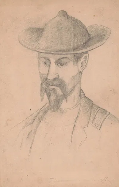 Major William Schnackenbur by Адольф Мецнер, 1861 — digital art print download