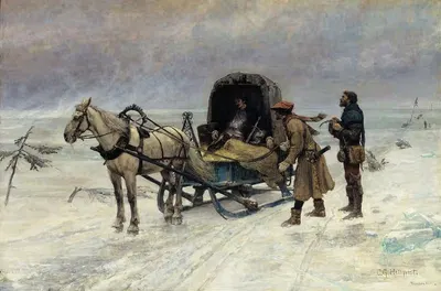 The Death of Sten Sture the Younger on the Ice of Lake Mälaren by Carl Gustaf Hellqvist, 1880 — digital art print download