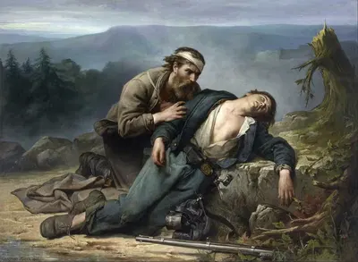 Признание, Север и Юг by Констант Мейер, 1865 — digital art print download