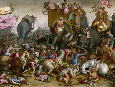 The Battle of Zama by Cornelis Cort — digital art print download