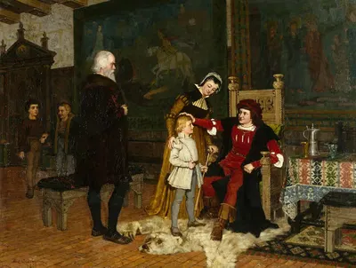 Король Густав Васа Шведский, представленный королю Гансу by Й.А.Г. Акке, 1881 — digital art print download