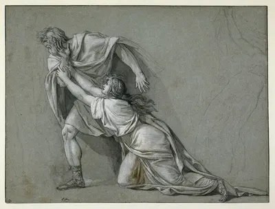 The Departure of Marcus Attilius Regulus for Carthage by Жак Луи Давид, 1785 — digital art print download
