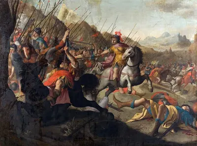 Римская битва by Симон Петер Тилеман, 1641 — digital art print download