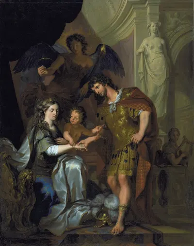 Свадьба Александра и Роксаны by Арнольд Хубракен, 1678 – 1681 — digital art print download