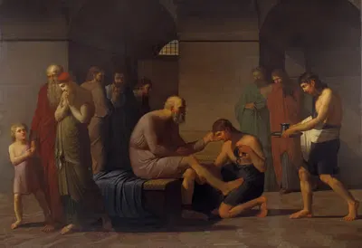 Смерть Сократа by К.Ф. Хёйер, 1808 — digital art print download