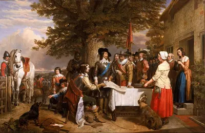 Накануне битвы при Эдж-Хилле, 1642 by Чарльз Ландсир — digital art print download