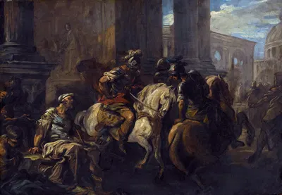 Belisarius Begging At The Gates Of Rome by Charles-André van Loo — digital art print download
