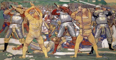 The Battle Of Näfels by Ferdinand Hodler, 1896–1897 — digital art print download