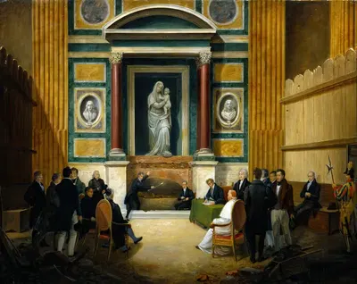Открытие могилы Рафаэля в Пантеоне 1833 by Франческо Диофеби, 1836 — digital art print download