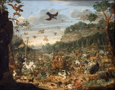 The Earth After The Fall Of Man by Franz Rösel Von Rosenhof, 1690 — digital art print download
